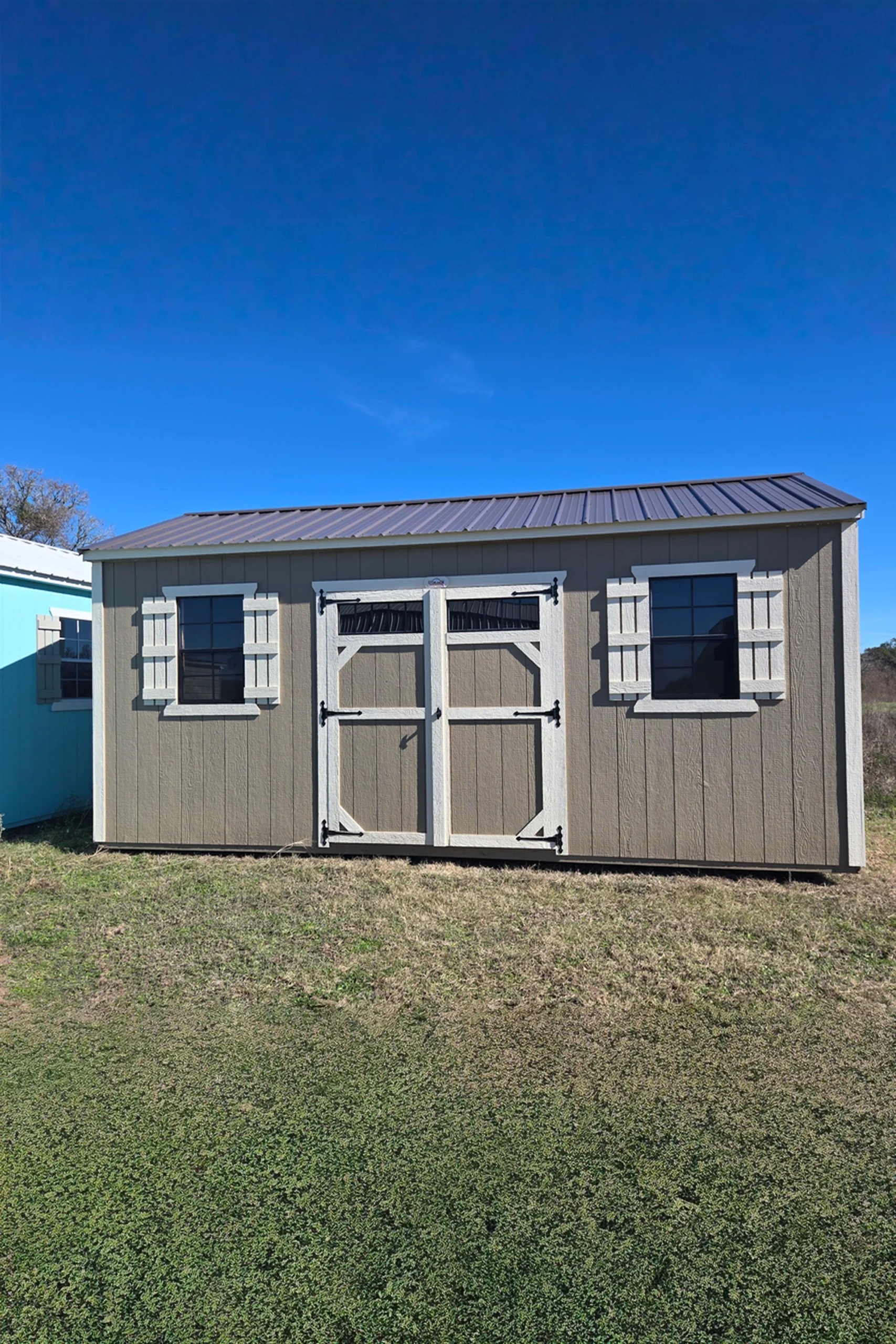 Side utility metal building Trinity TX